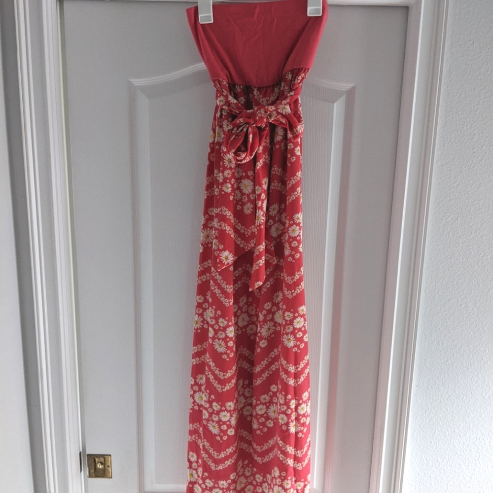 Pink Floral Maxi S